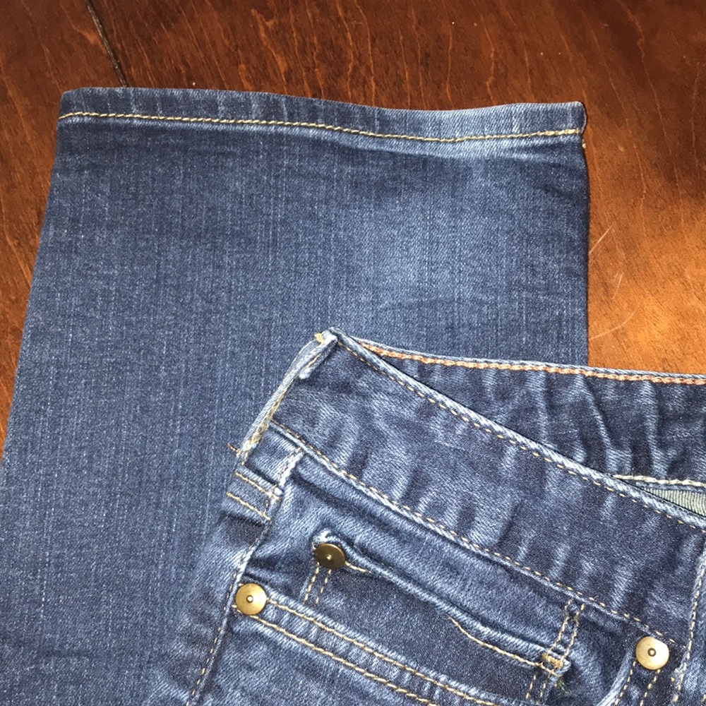 Eddie Bauer Women’s Jeans 12L Truly Straight Leg Dark Denim Wash - Picture 8 of 13